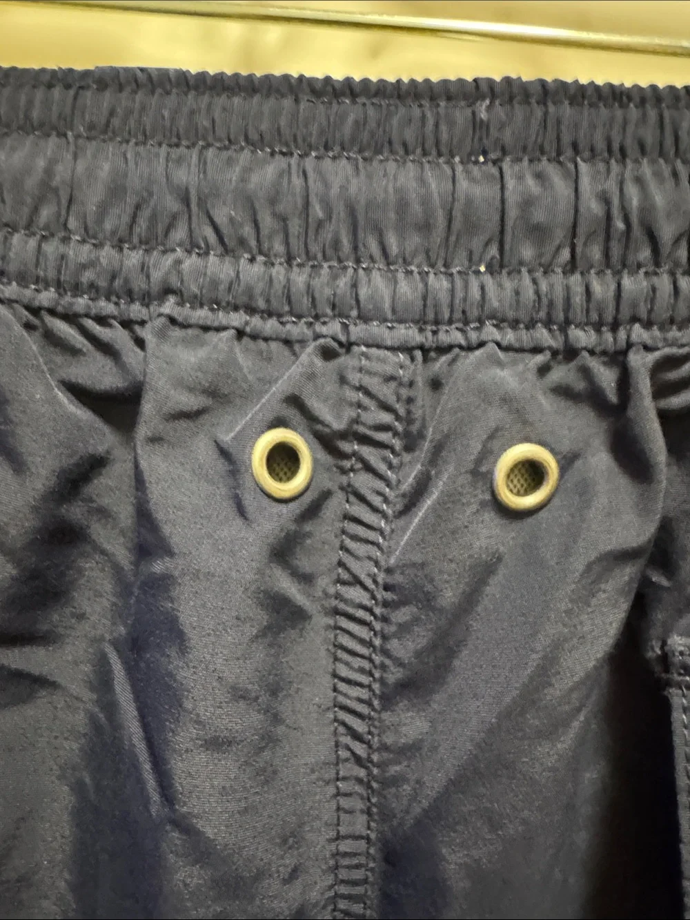Polo by Ralph Lauren Navy Blue Swim Trunks with Yellow Pony Men L